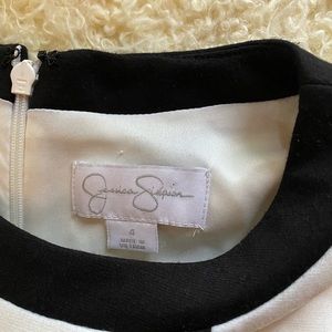 Jessica Simpson dress, black and white , stretchy, size 4 , new with tag